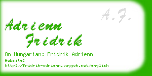 adrienn fridrik business card